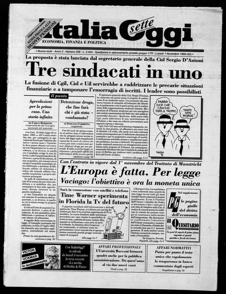 Italia oggi : quotidiano di economia finanza e politica